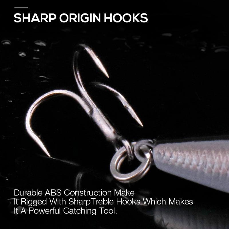 5Pcs 90MM 10G Silent Sinking Minnow Lures Crankbaits Fishing Set-USA Fish Bait