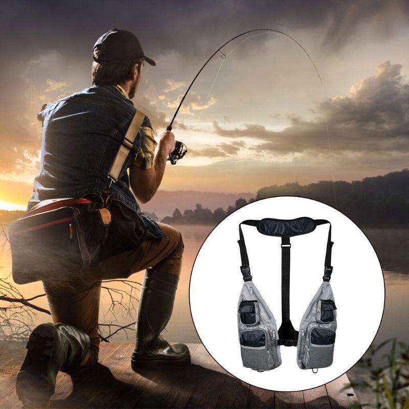 Portable Professional Free Size Casual Unisex Multi-Pocket Vest-USA Fish Bait