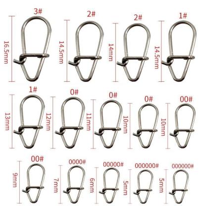 Stainless Steel Hook Fast Clips Lock Snaps Swivel Fishing Snap Pin - USA Fish Bait