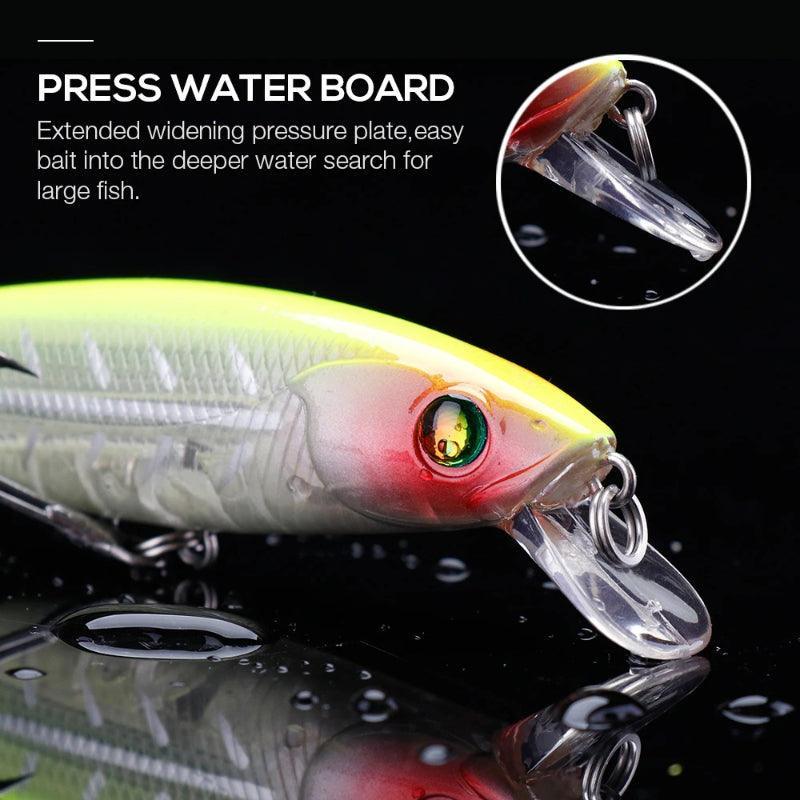 Holographic Minnow Lure Floating Crankbait - USA Fish Bait