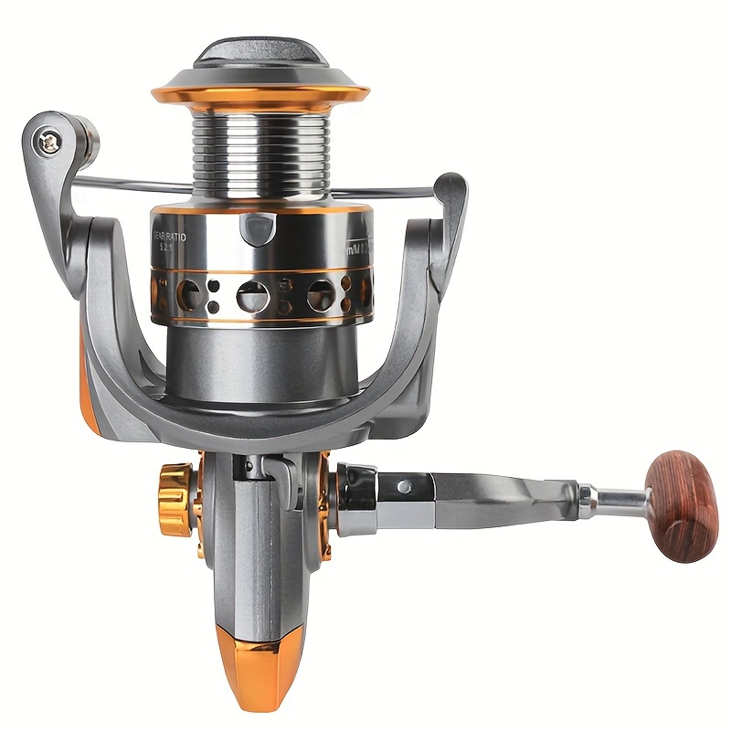 BILLINGS DC 1000~7000 Series, 5.2:1 Gear Ratio, 26LB Max Drag, Aluminum Alloy Metal Spool, Spinning Fishing Reel, for Freshwater and Saltwater