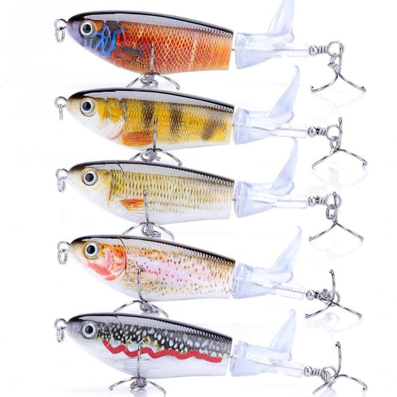 8CM 14G Topwater Whopper Popper Lures-USA Fish Bait