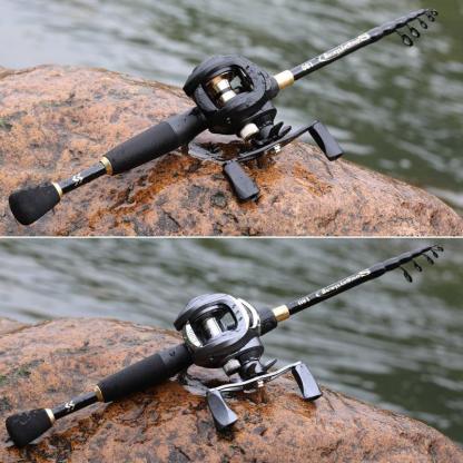 Carbon Baitcasting Rod Reel-USA Fish Bait