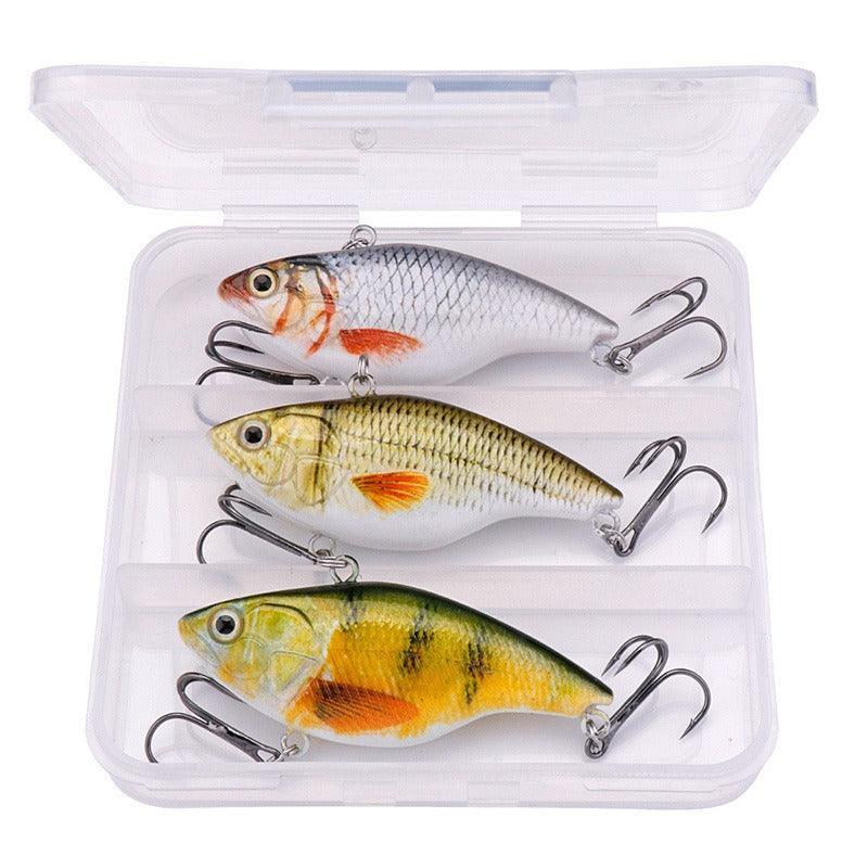 7CM 18G Winter Sinking Rattling Vibes Lure Set - USA Fish Bait