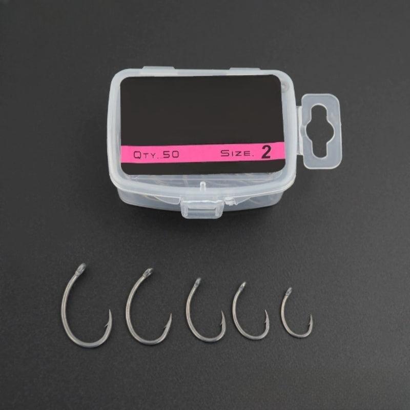 Stainless Steel Barbed Hooks-USA Fish Bait