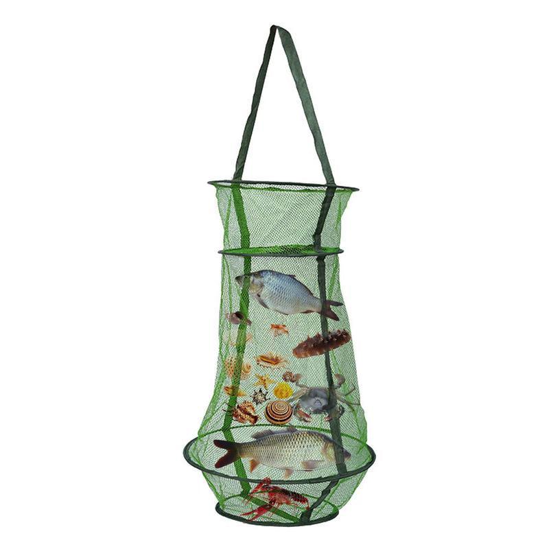 Collapsible Fishing Cage Basket Net - USA Fish Bait