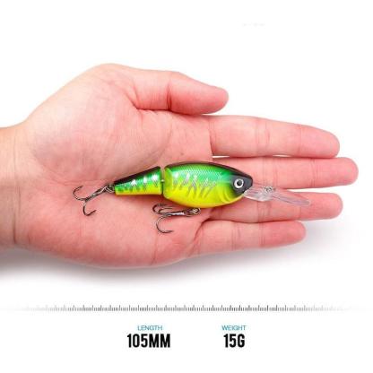 Floating Pike Jointed Lures-USA Fish Bait