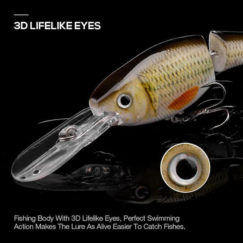 Floating Pike Jointed Lures-USA Fish Bait