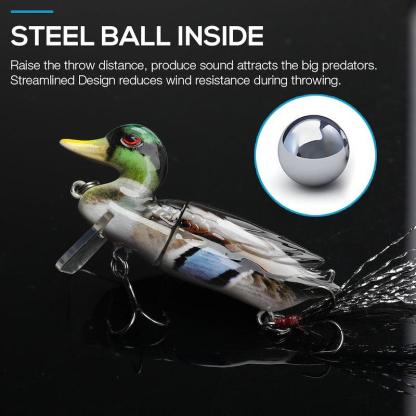 Jointed Duck Fishing Lures-USA Fish Bait