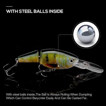 Floating Pike Jointed Lures-USA Fish Bait