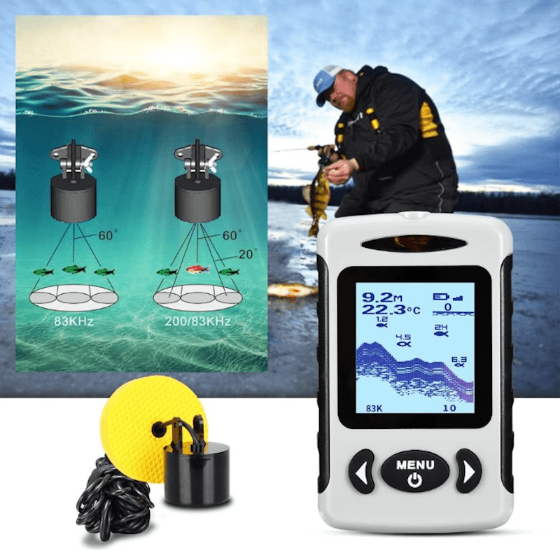 Portable Dual Sonar Fishfinder-USA Fish Bait