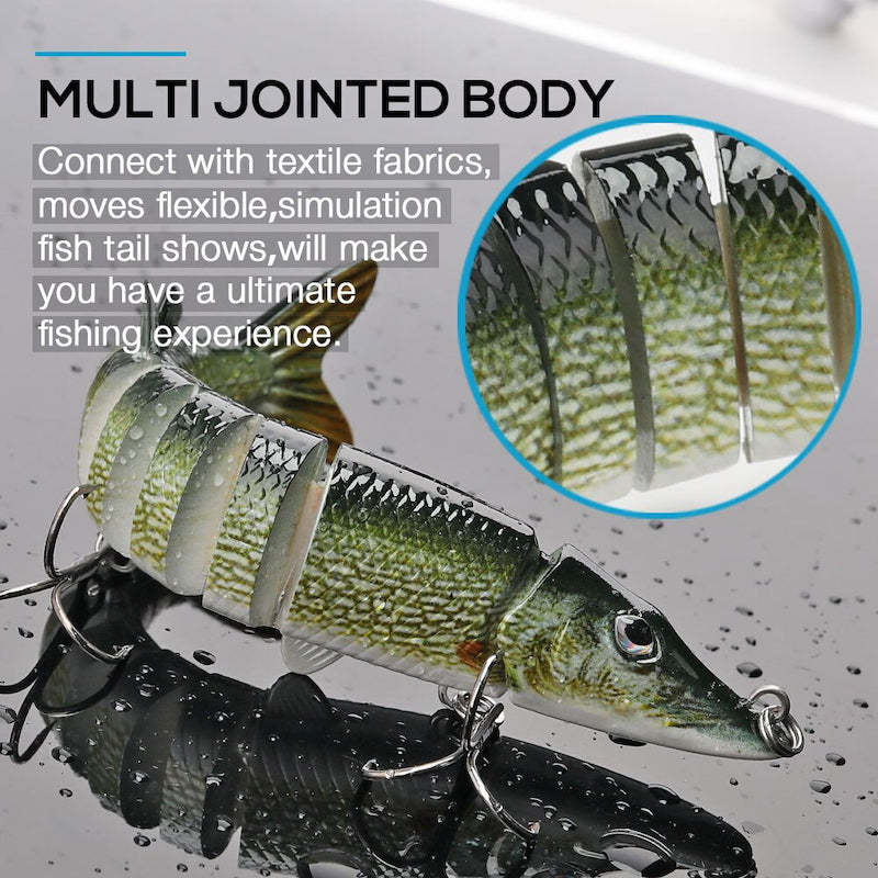 Segment Jointed Pike Lure-USA Fish Bait