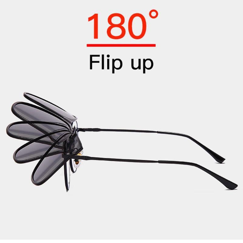 Flip Up Fishing Sunglasses-USA Fish Bait