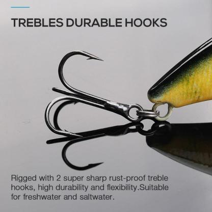 7CM 18G Winter Sinking Rattling Vibes Lure Set - USA Fish Bait