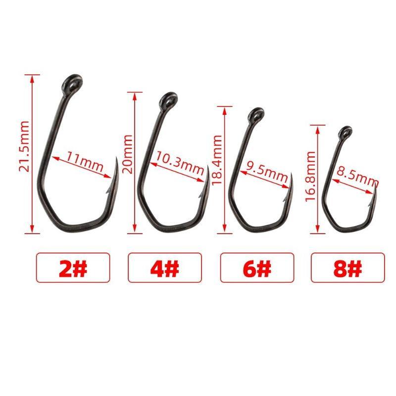 Carp Fishing Barbed Pinpoint Claw Hooks-USA Fish Bait