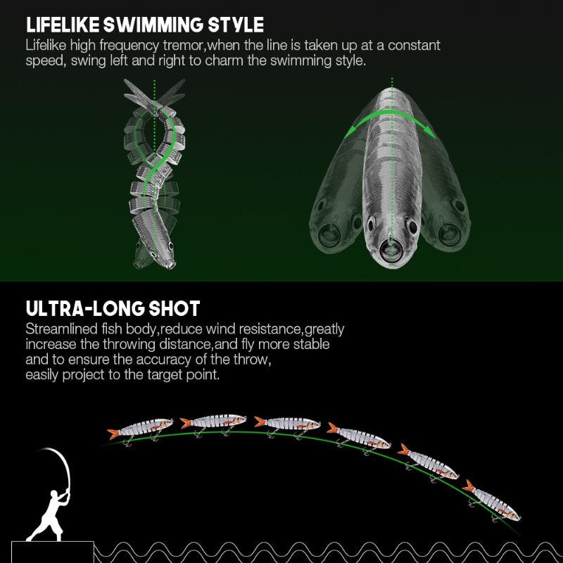 Slow Sinking Pike Lure-USA Fish Bait