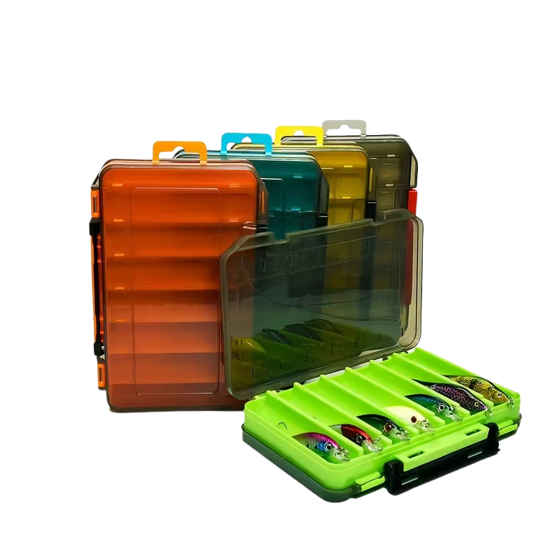 Double-Sided Fishing Tackle Box