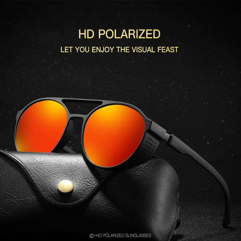 Round Polarized Classic Sunglasses-USA Fish Bait