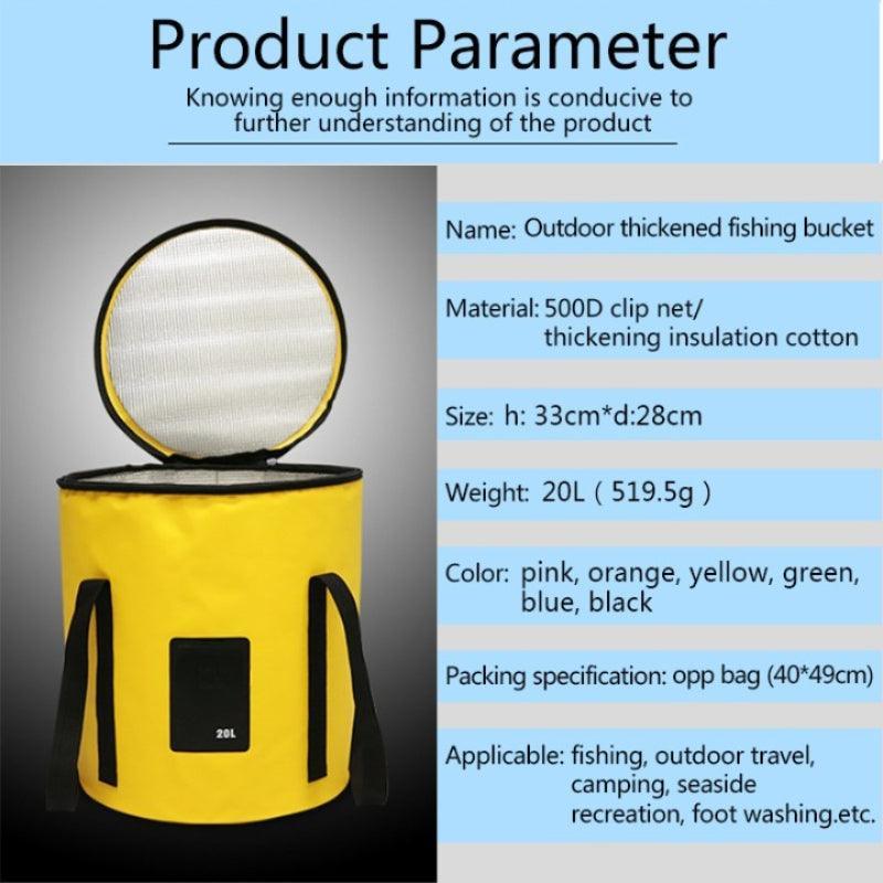 Thicken Insulation Bag Bucket-USA Fish Bait