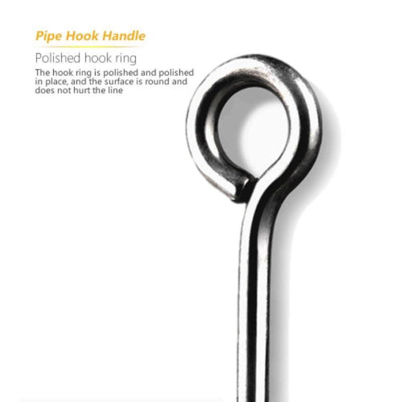 Black Nickel High Carbon Steel Long Shank Hook - USA Fish Bait