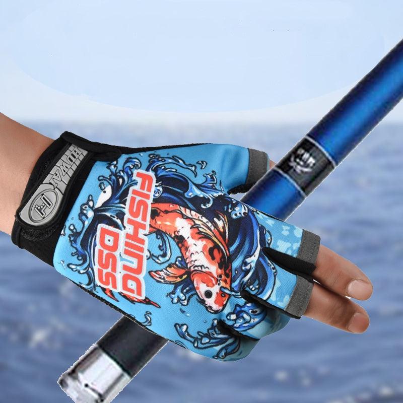 Anti-Slip Mesh Fishing Gloves-USA Fish Bait