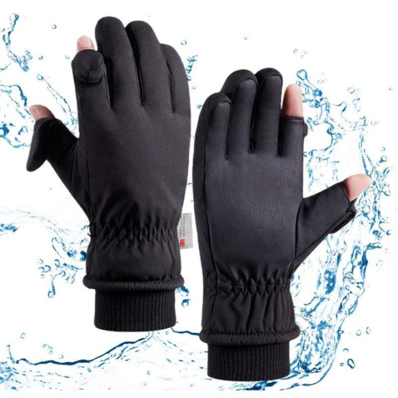Winter Anti-Slip Fishing Gloves-USA Fish Bait