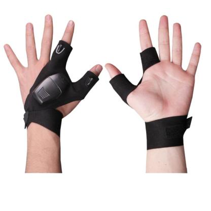 Outdoor Waterproof Fishing Gloves with LED Flashlight - USA Fish Bait
