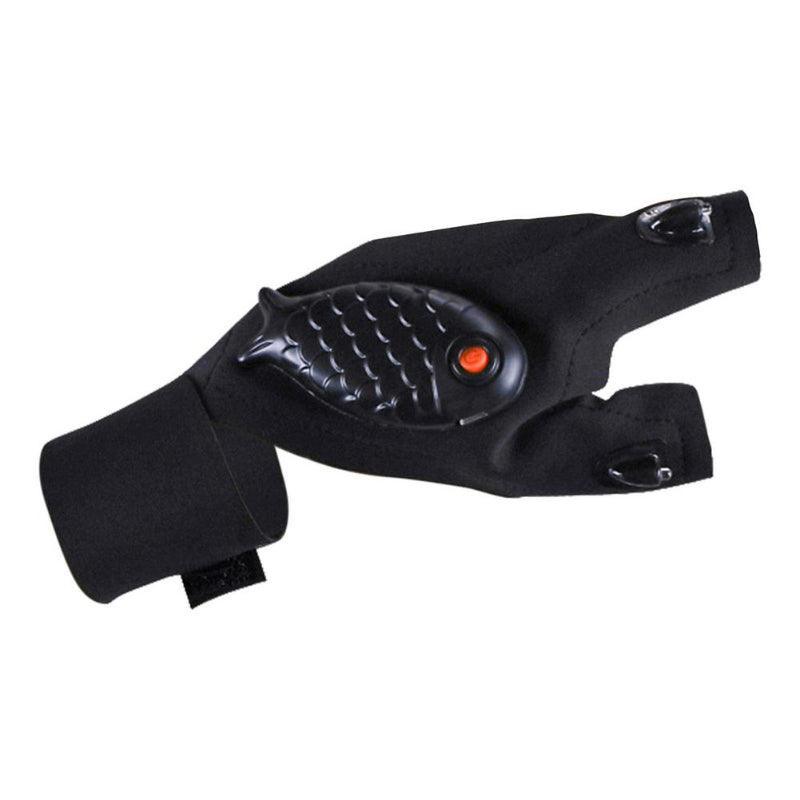 Rechargeable LED Fingerless Fishing Gloves-USA Fish Bait