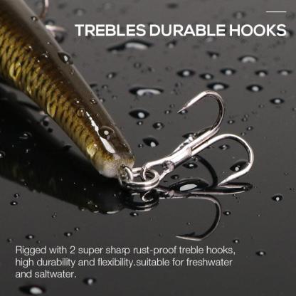 Wobbler Minnow Fishing Lures-USA Fish Bait