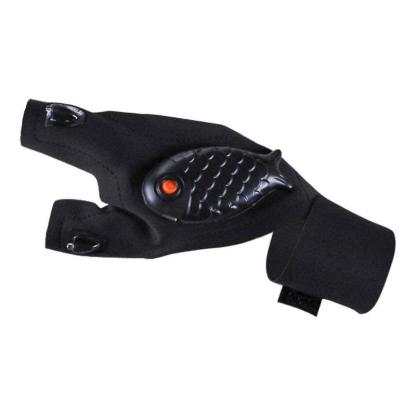 Rechargeable LED Fingerless Fishing Gloves-USA Fish Bait