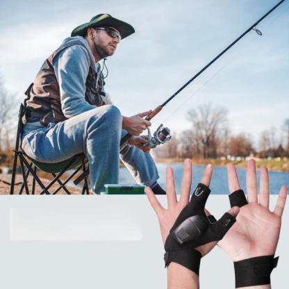 Outdoor Waterproof Fishing Gloves with LED Flashlight - USA Fish Bait