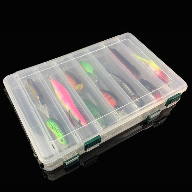 Double Sided Fishing Tackle Box-USA Fish Bait