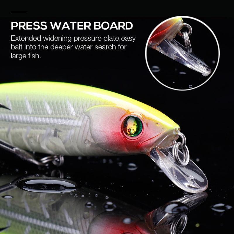Holographic Floating Minnow Crankbait-USA Fish Bait