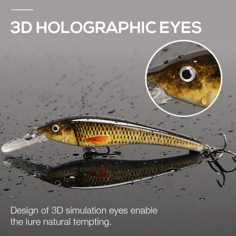 Wobbler Minnow Fishing Lures-USA Fish Bait