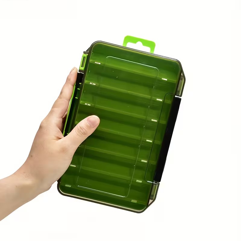 Double-Sided Fishing Tackle Box