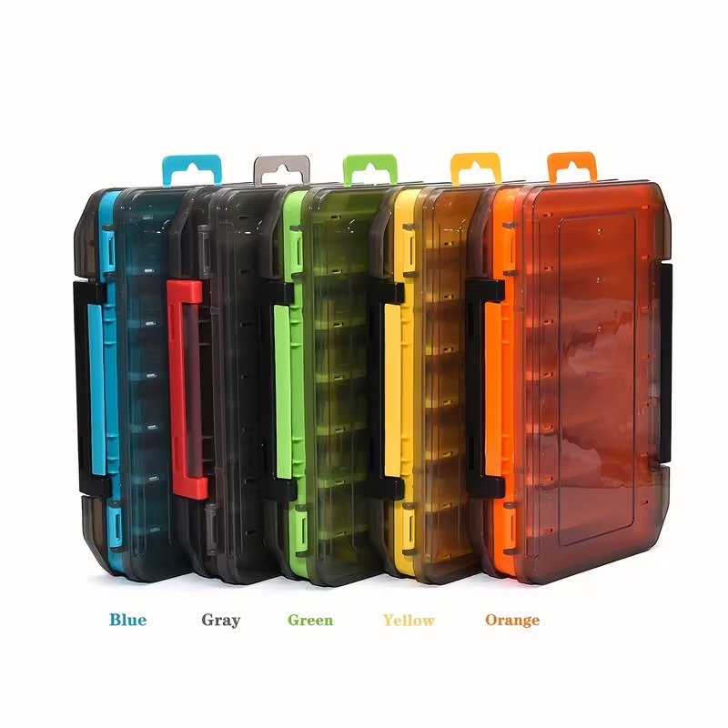 Double-Sided Fishing Tackle Box
