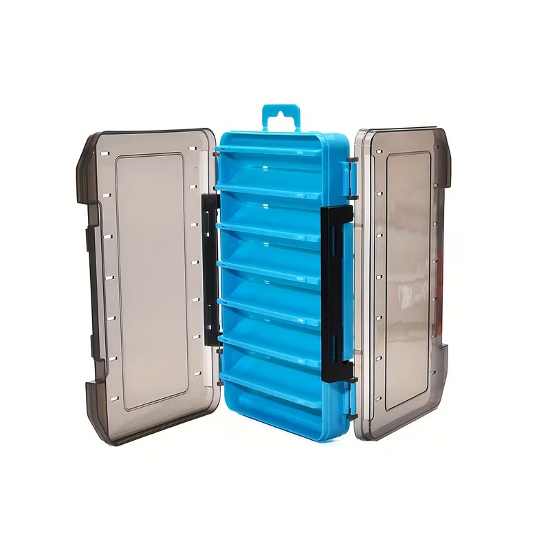 Double-Sided Fishing Tackle Box