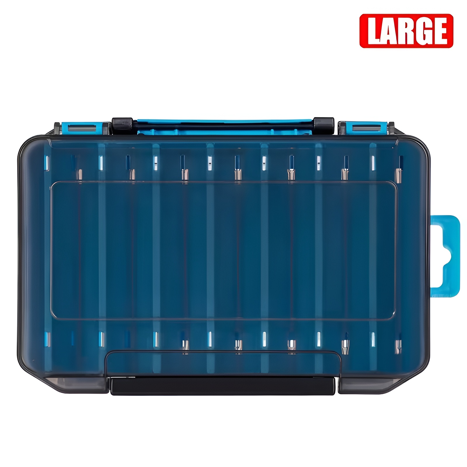 Double Sided Portable Fishing Tackle Box For Hooks, Lures, And Baits - Fishing Accessories Organizer