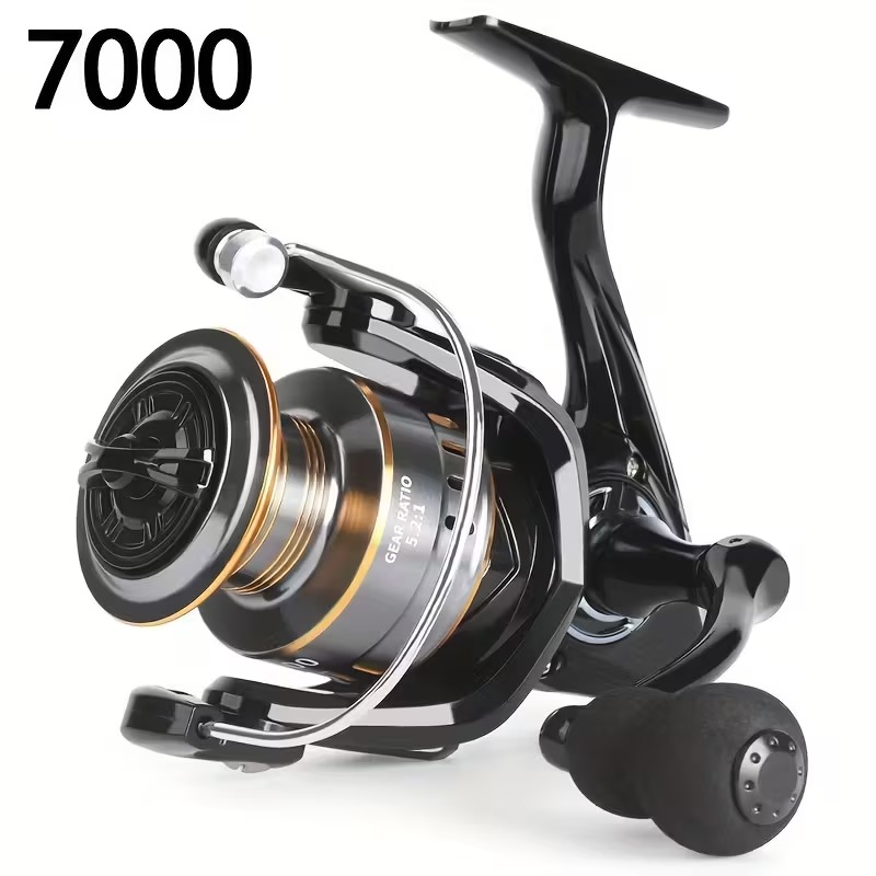1000~7000 Series, with a Gear Ratio of 5.2:1, a Maximum Drag of 26LB, Featuring an Aluminum Alloy Spool,