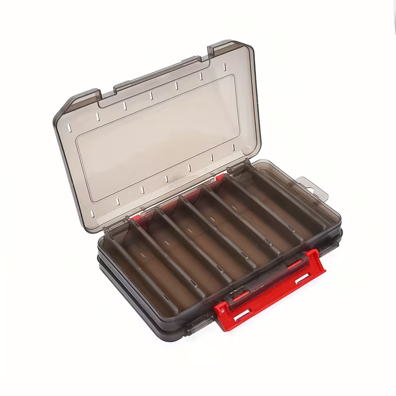 Double-Sided Fishing Tackle Box