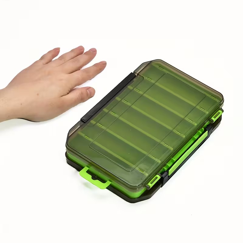 Double-Sided Fishing Tackle Box