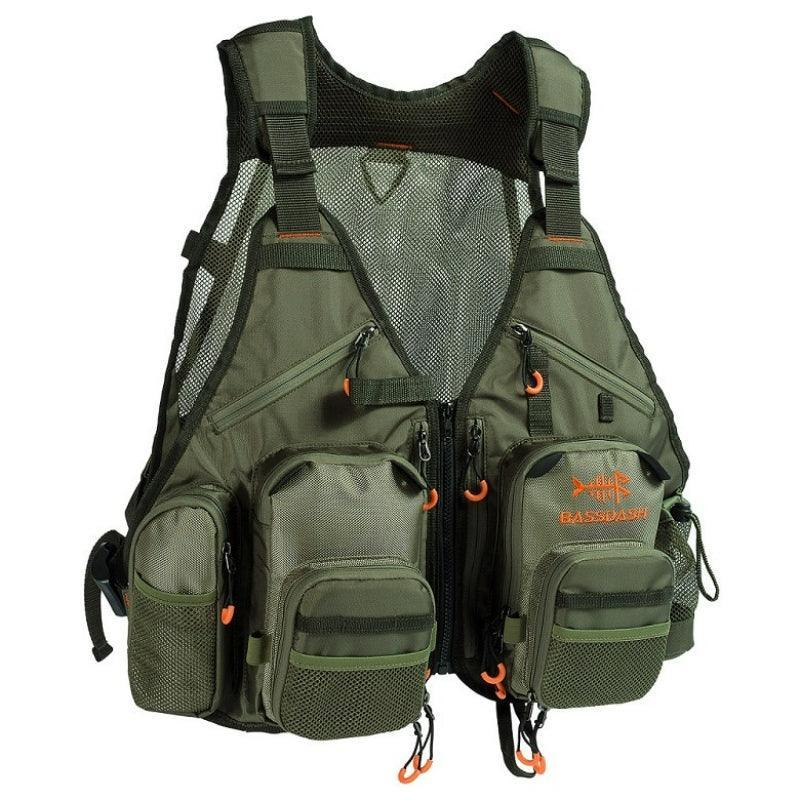 Outdoor Sports Breathable Fishing Vest-USA Fish Bait