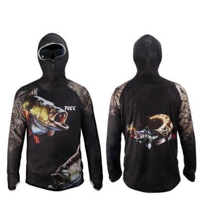 Fishing Long Sleeve UV Protection Hoodie-USA Fish Bait