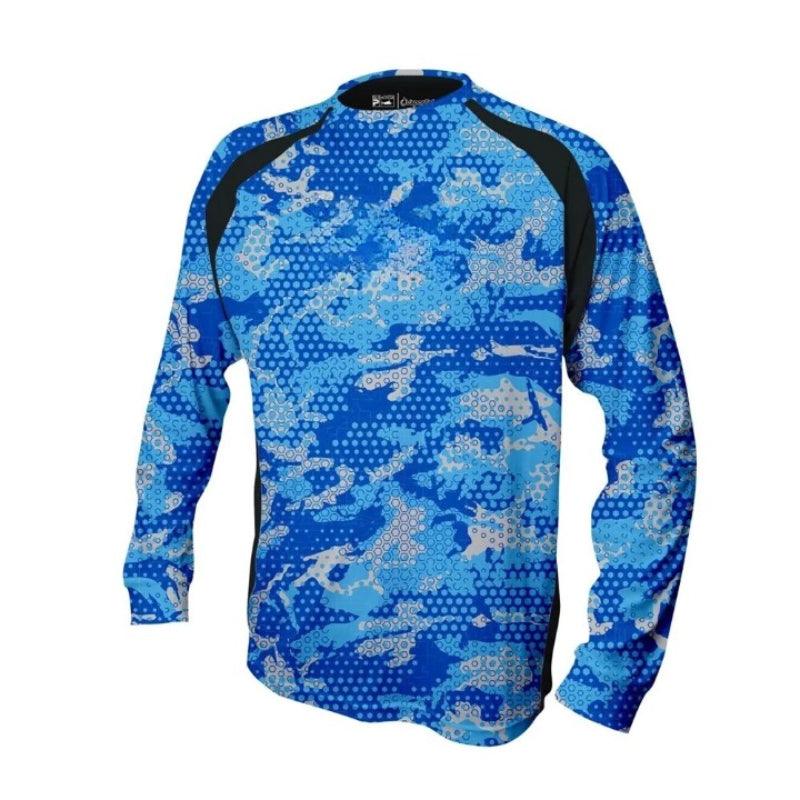 Men's Long Sleeve Camouflage Fishing Shirt - USA Fish Bait