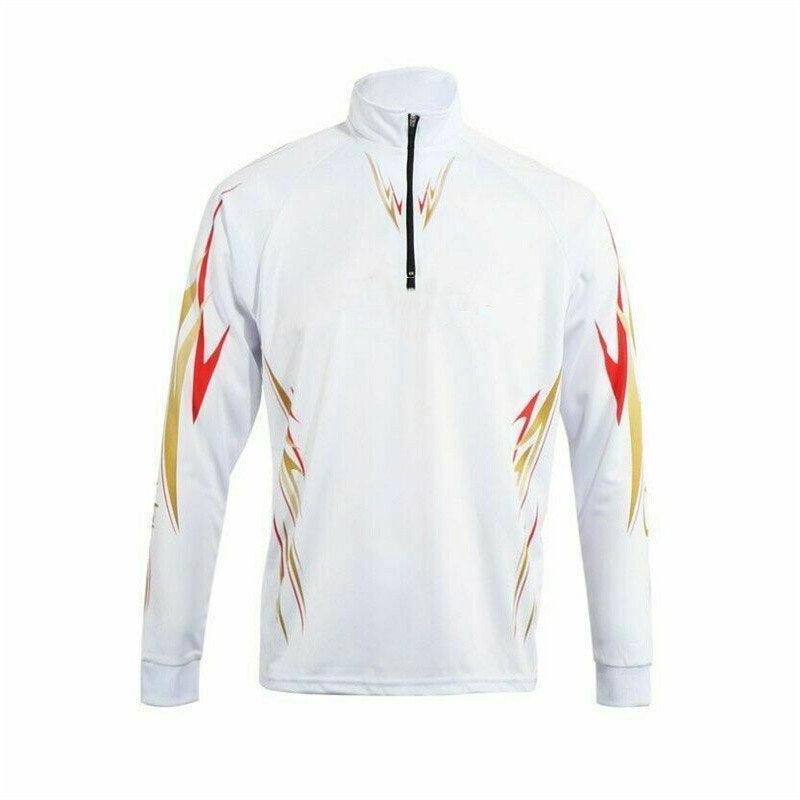 Zippered UV Fishing Shirt-USA Fish Bait