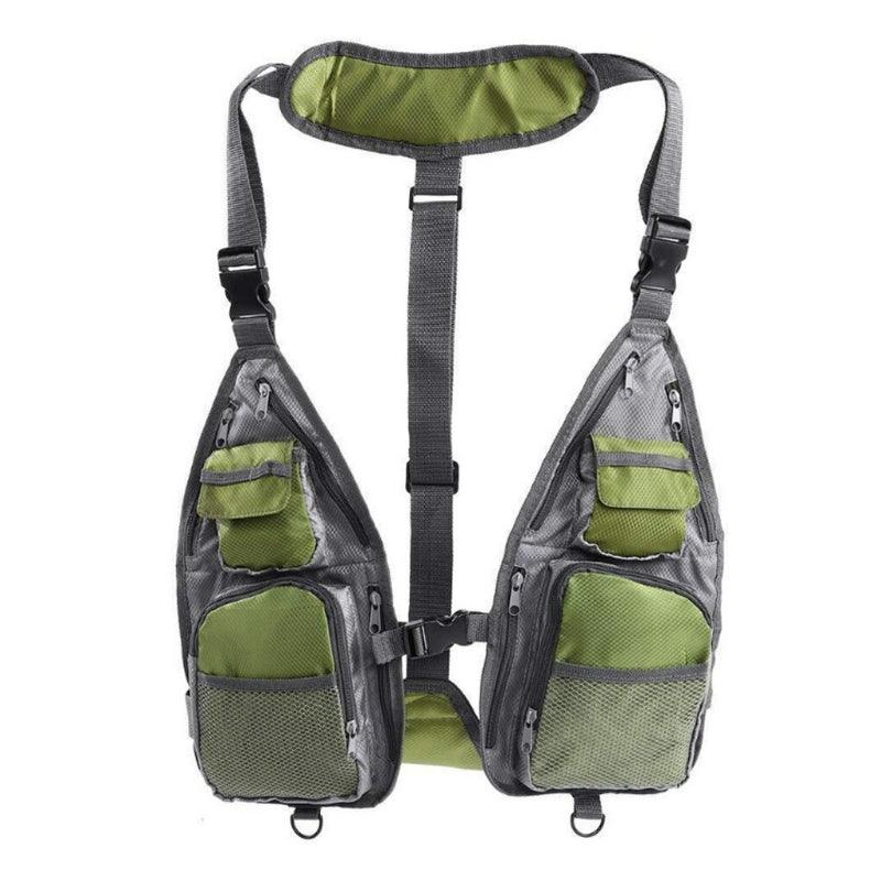 Portable Professional Free Size Casual Unisex Multi-Pocket Vest - USA Fish Bait
