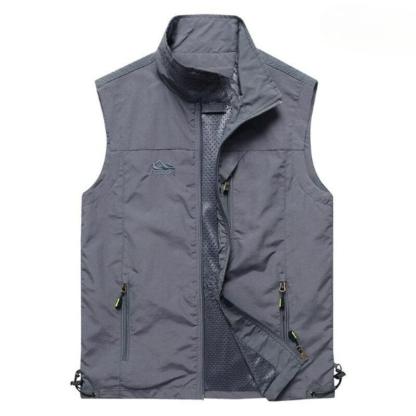 Spring Outdoor Multi-Pockets Vests-USA Fish Bait