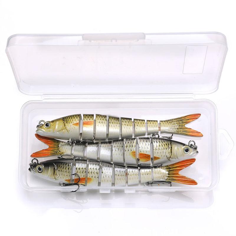 8 Segment Swimbait Lures-USA Fish Bait