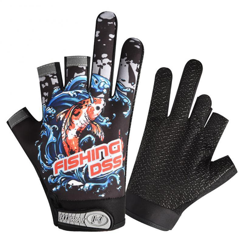Anti-Slip Mesh Fishing Gloves-USA Fish Bait