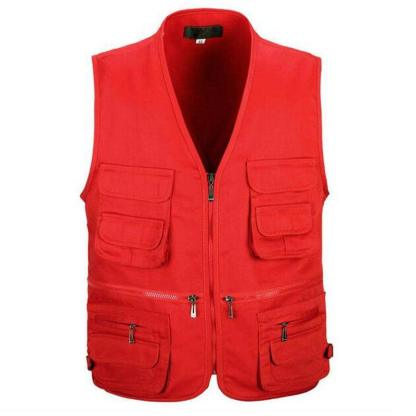 Men Multi Pocket Casual Vest - USA Fish Bait